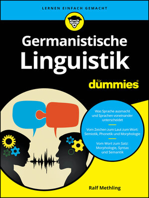 cover image of Germanistische Linguistik für Dummies